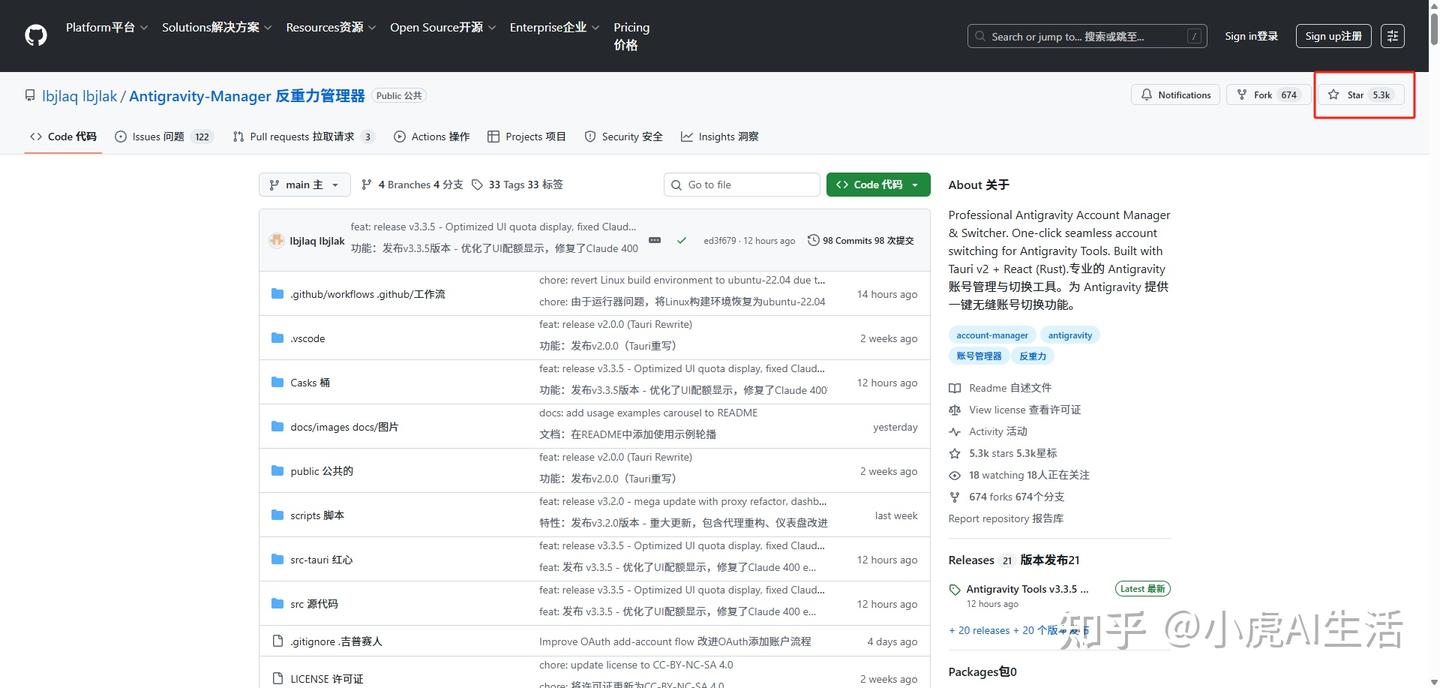 ag-manager GitHub 页面